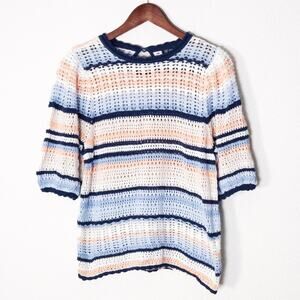 INC International Concepts Women’s Sweater XL Boho Coastal Casual Retro Striped